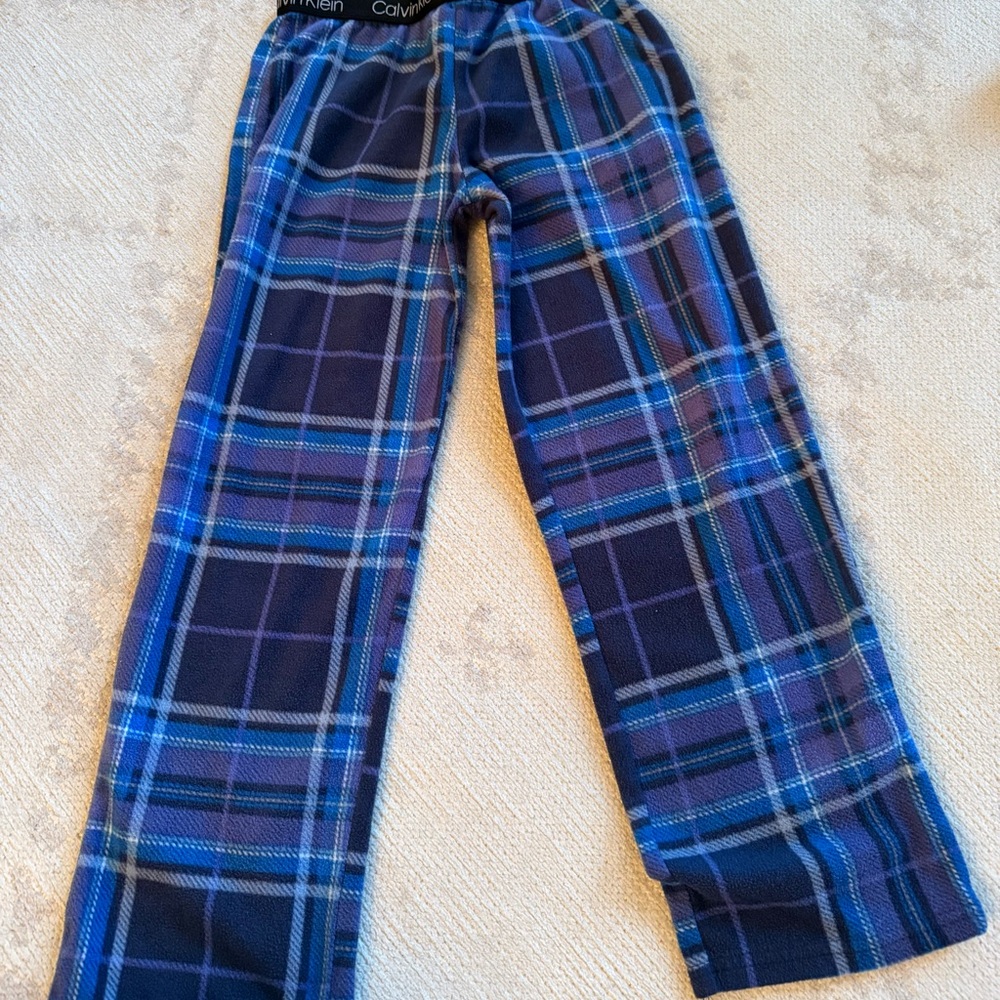Calvin Klein Blue and Purple Pajama Pants